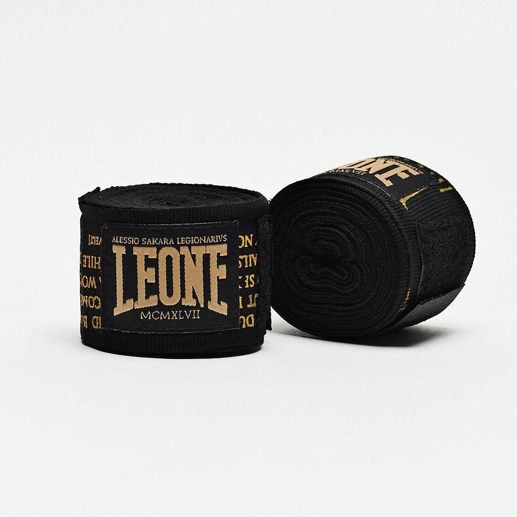 Leone Hand Wrap 3.5m Semi-Elastic, Black-Gold