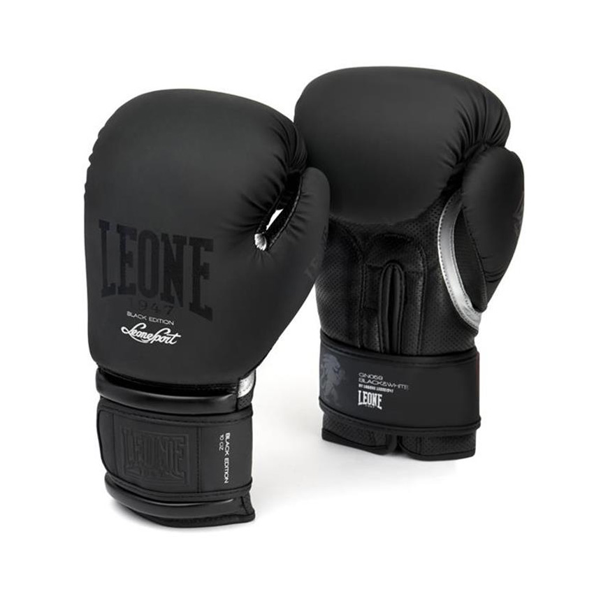 Leone Boxing Gloves Edition Black-Silver