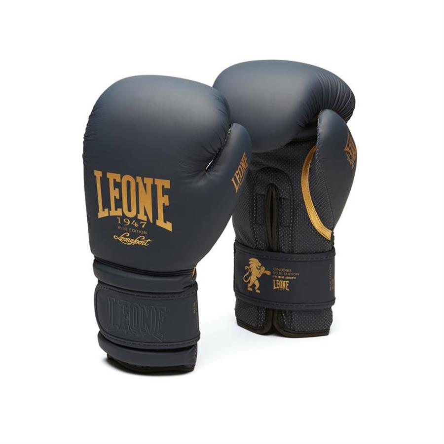 Leone Boxhandschuhe Edition, Blau-Gold