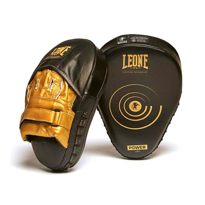 Leone Punch Mitts Power Line, Black-Gold