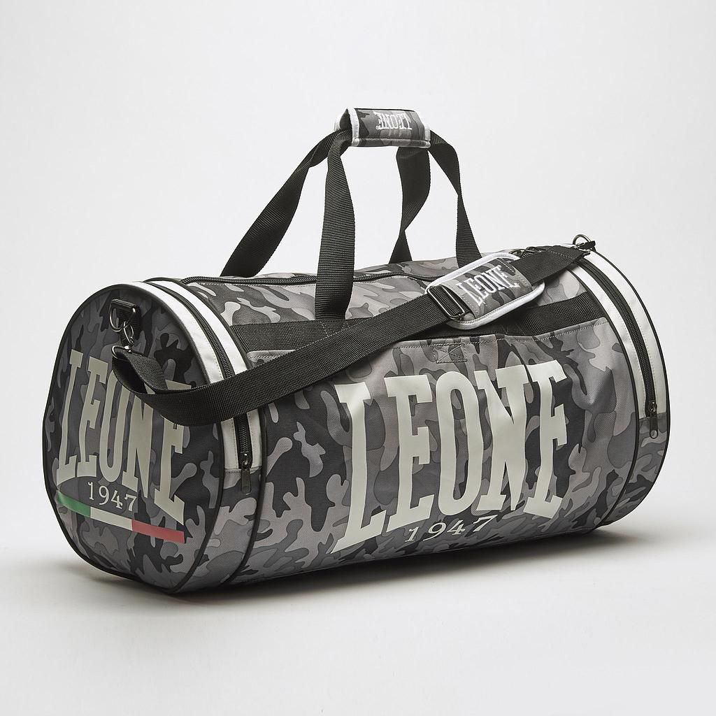 Leone Gym Bag Mimetic, Grey Camo