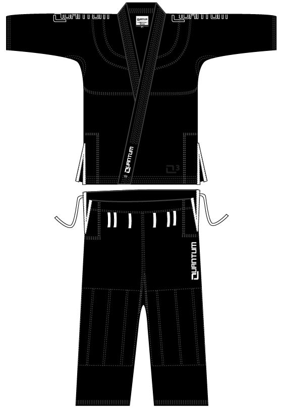 Quantum BJJ Gi Q3, Schwarz