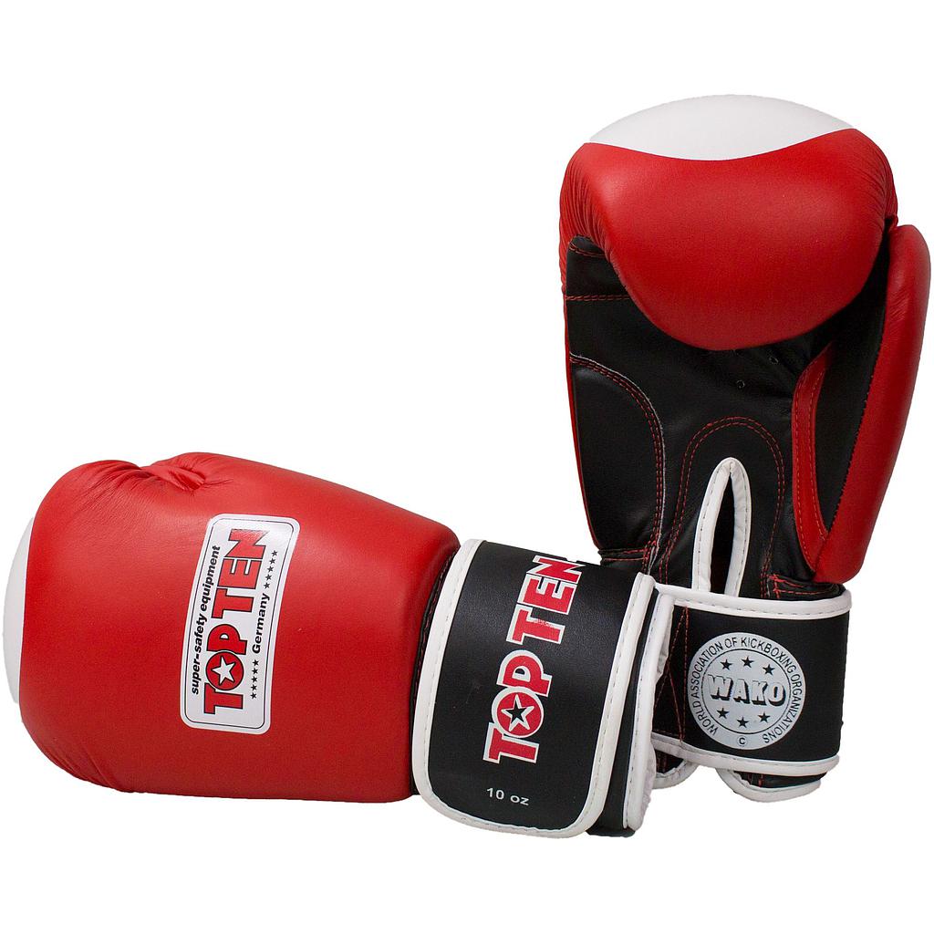 Top Ten Boxhandschuhe WAKO, Rot