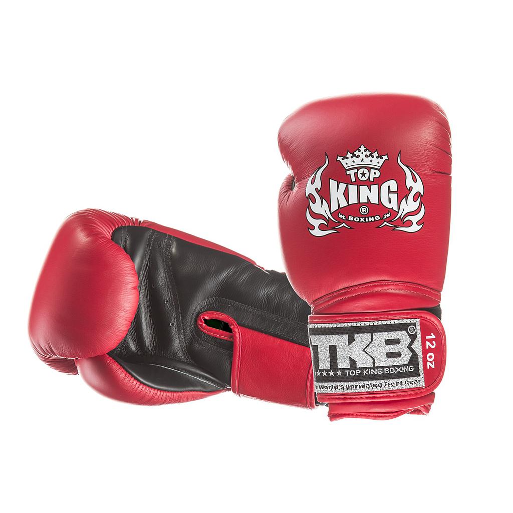 Top King Boxhandschuhe Super, Rot-Schwarz