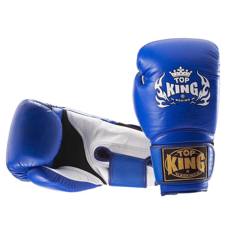 Top King Boxing Gloves Super Air, Blue-White