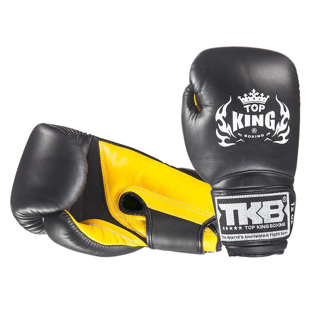 Top King Boxhandschuhe Super Air, Schwarz-Gelb