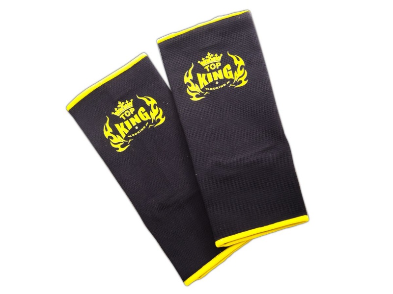 Top King Ankle Guards, Black-Yellow