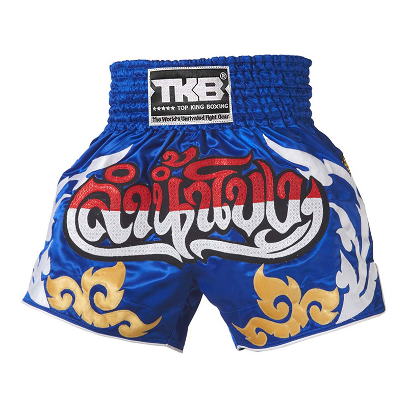 Top King Muay Thai Shorts TKTBS-054, Blau