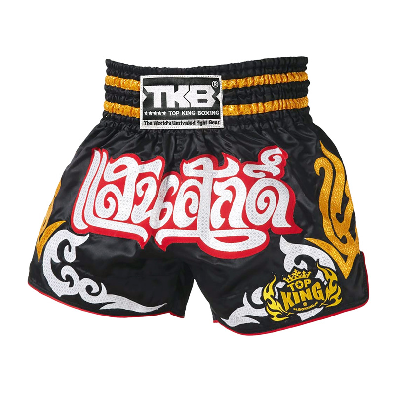 Top King Muay Thai Shorts TKTBS-056, Black