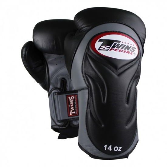 Twins Boxing Gloves BGVL-6, Black-Grey