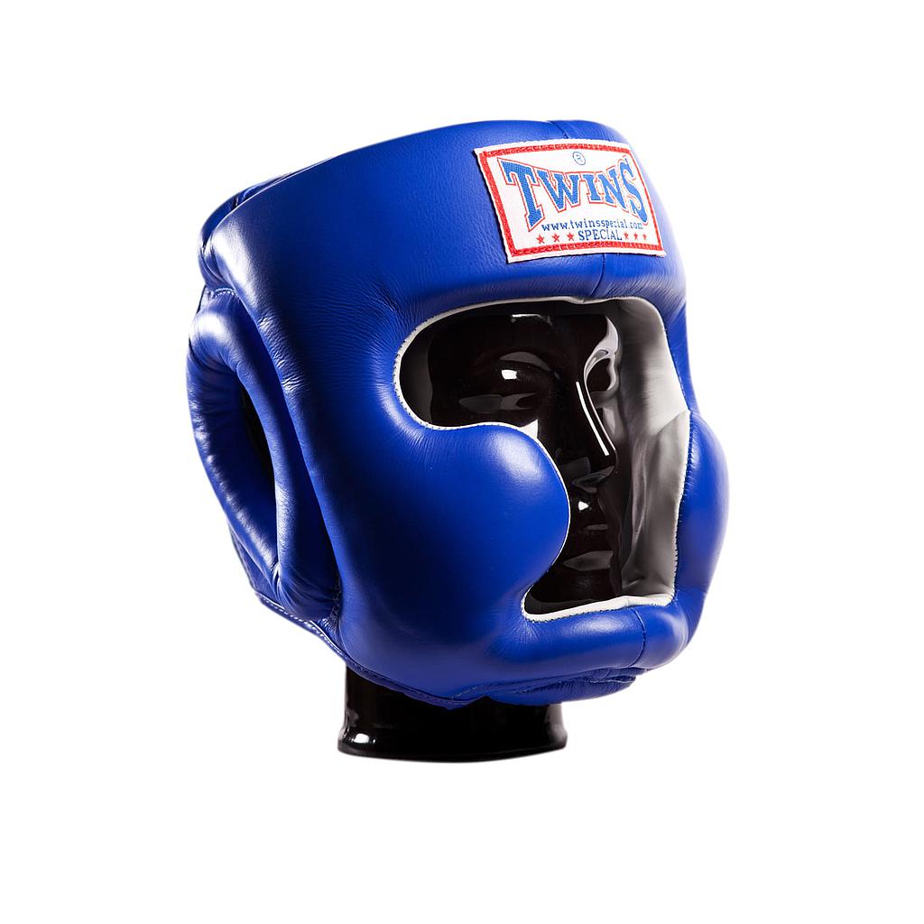 Twins Head Guard HGL-3 Leather, Blue