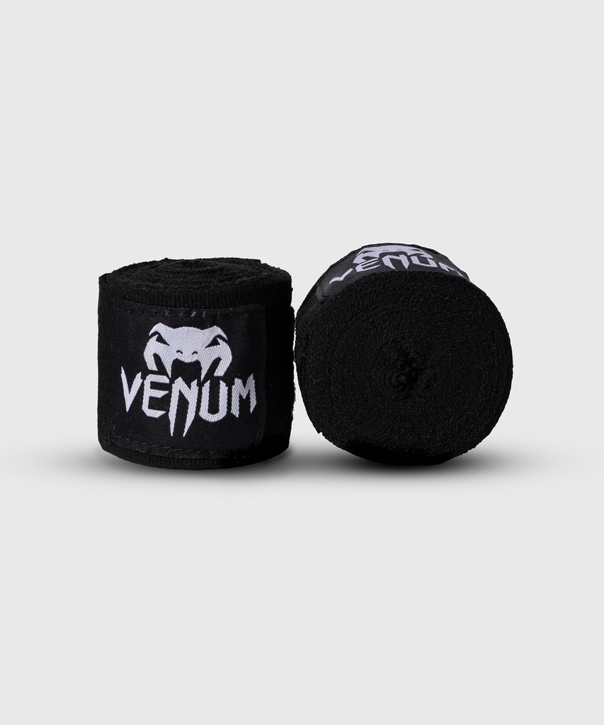 Venum Boxbandagen 4m Halbelastisch, Schwarz