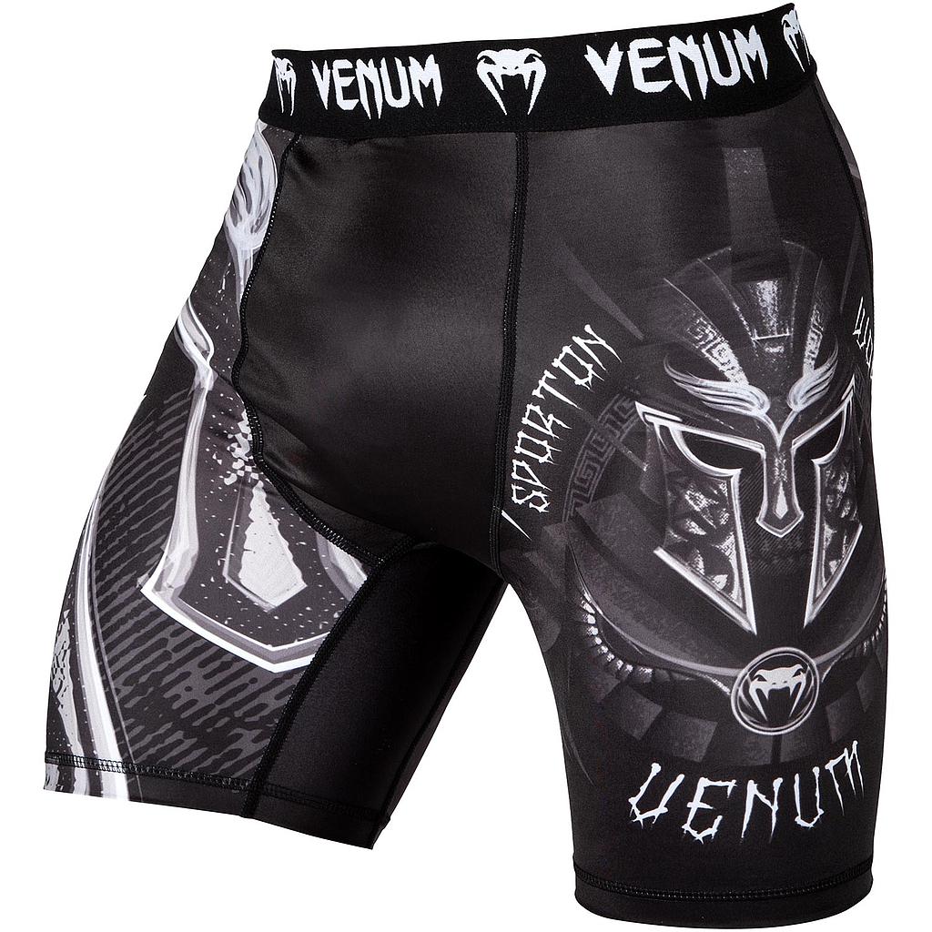 Venum Compression Shorts Gladiator 3.0, Schwarz-Weiß