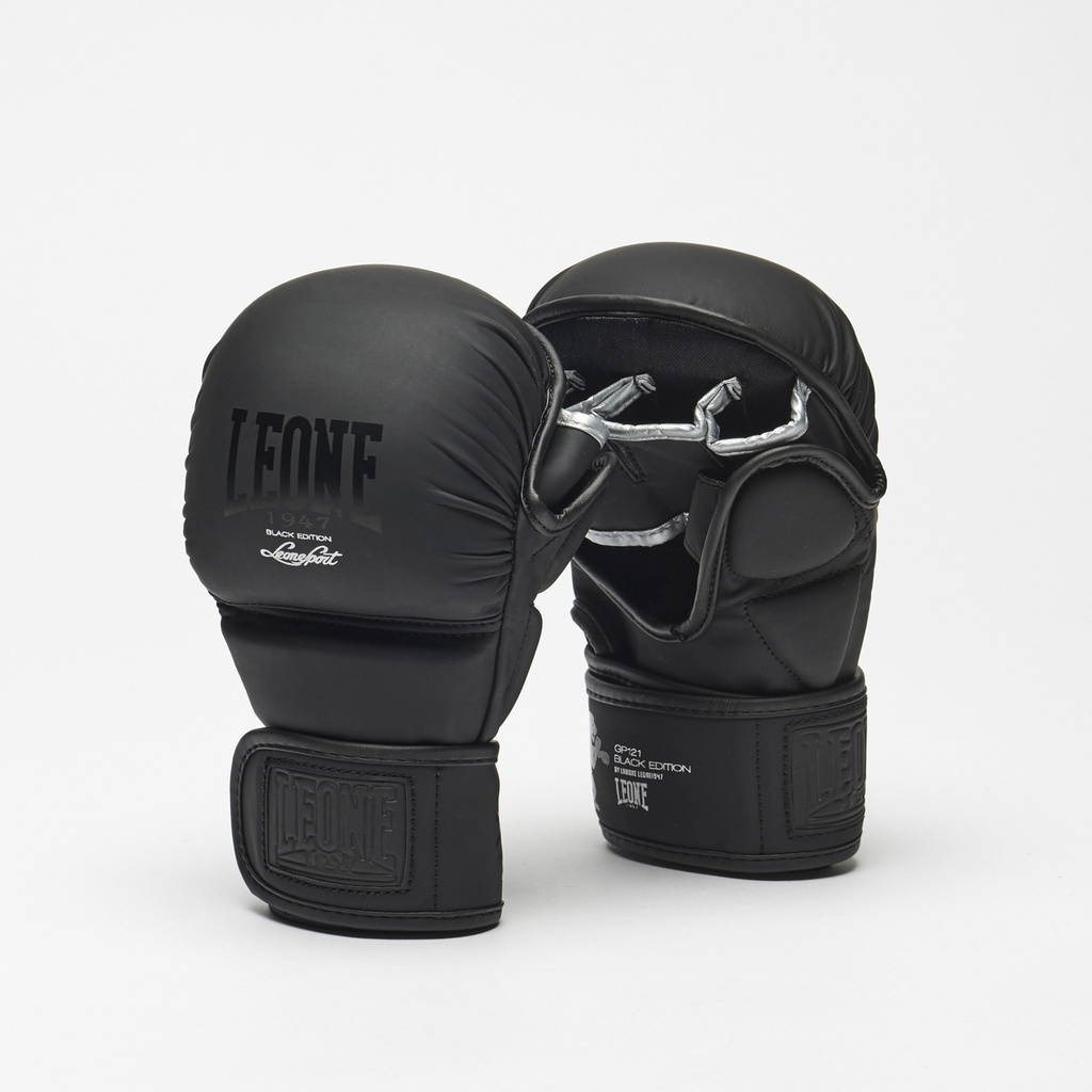 Leone MMA Handschuhe Sparring Black Edition, Schwarz