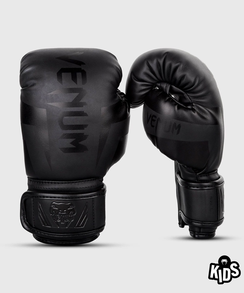 Venum Boxing Gloves Elite Kids, Black