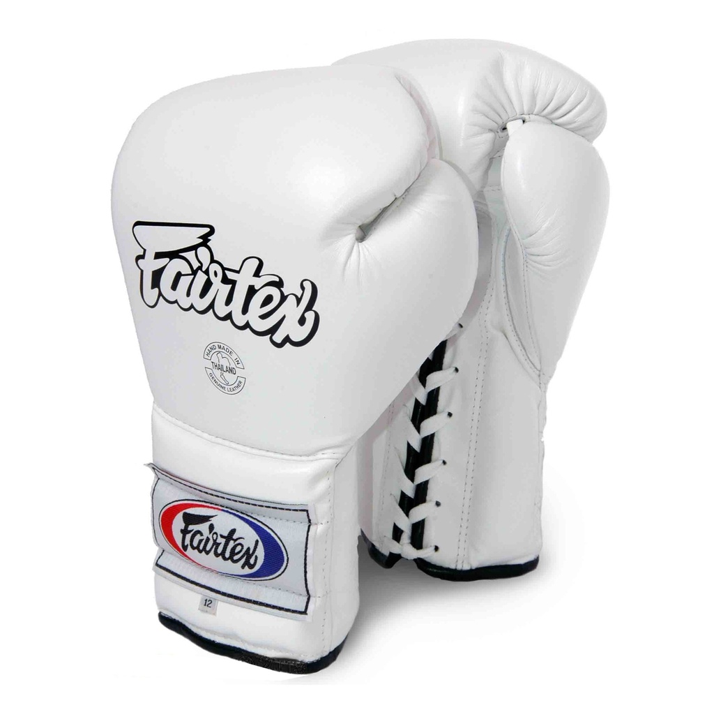 Fairtex Boxhandschuhe BGL7 mit Schnürung, Weiß