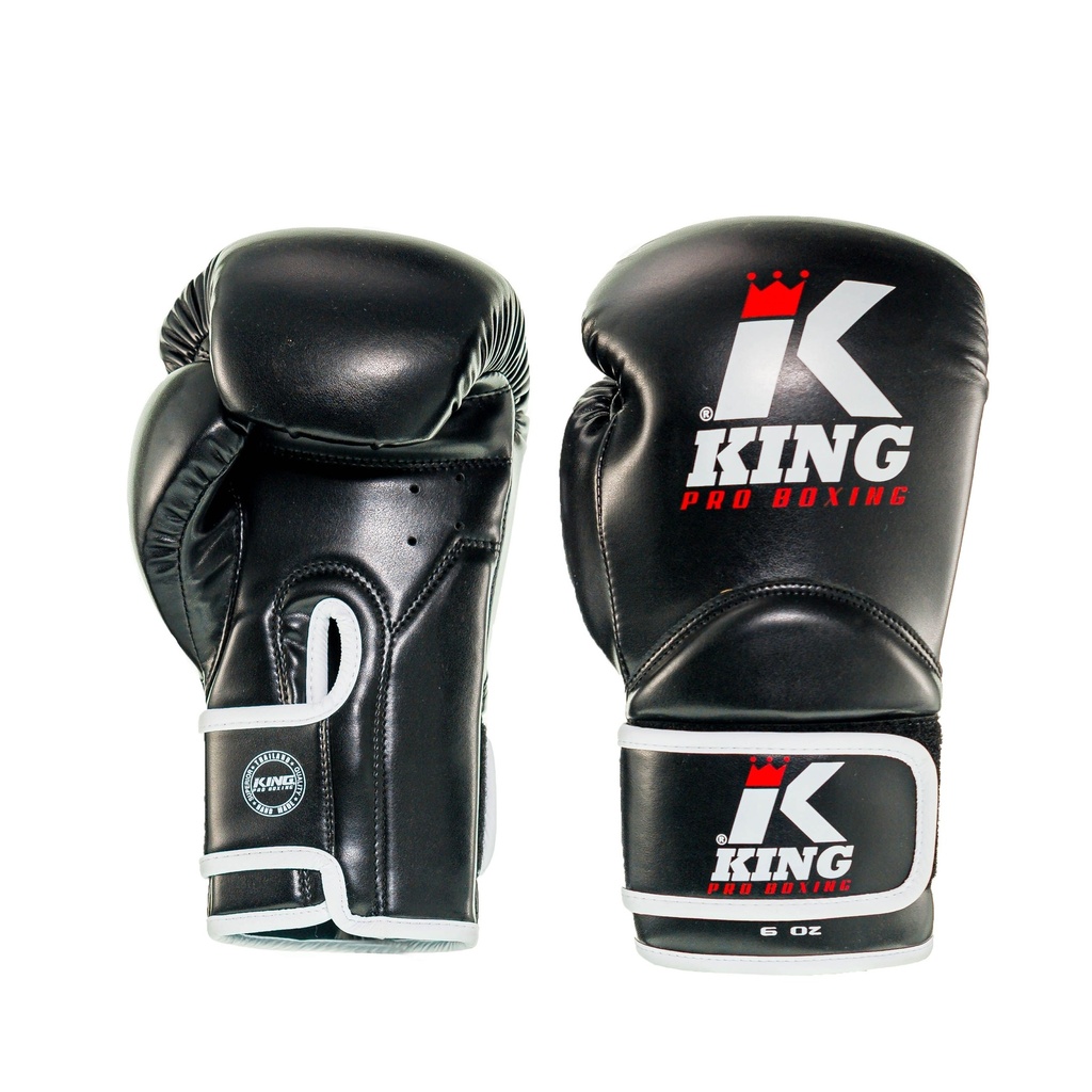 King Pro Boxing Boxing Gloves Revo Kids, Black-White