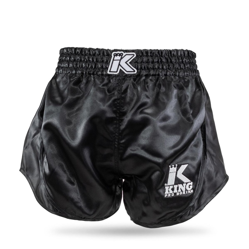 King Pro Boxing Muay Thai Shorts Retro Hybrid Kids, Black