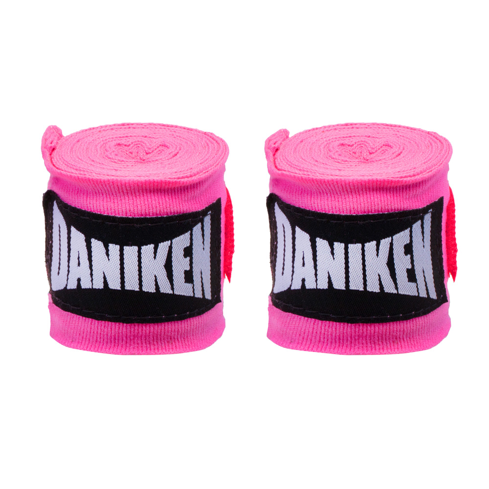 Daniken Boxbandagen 2,5m Halbelastisch, Pink