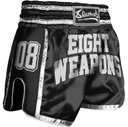 8Weapons Muay Thai Shorts Super Mesh Team 8, Schwarz