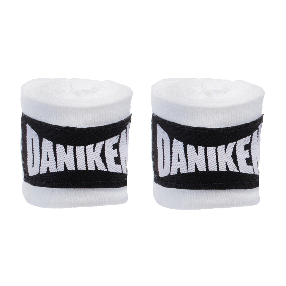 Daniken Hand Wraps 1.5m Semi-Elastic, White