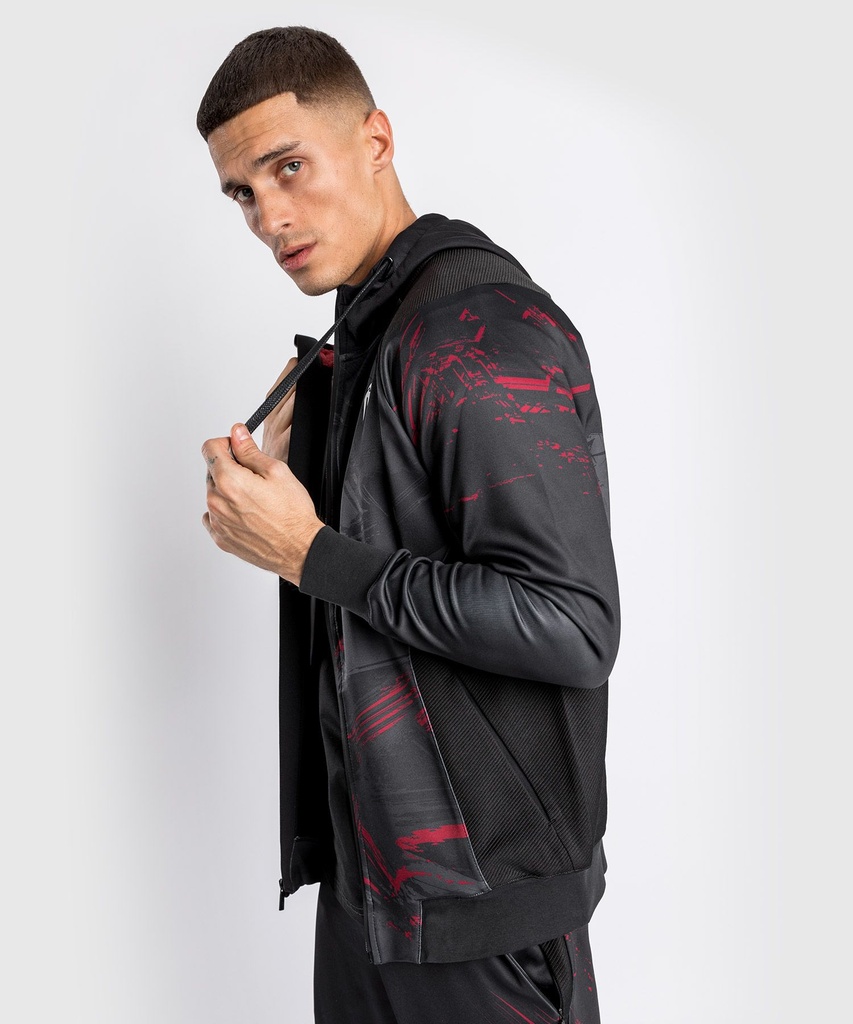 Venum Hoodie UFC Authentic Fight Week 2.0 Zipped, Black-Red