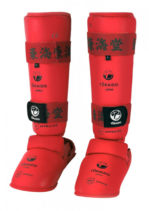 Tokaido Shin Guards Karate Kanji WKF, Red