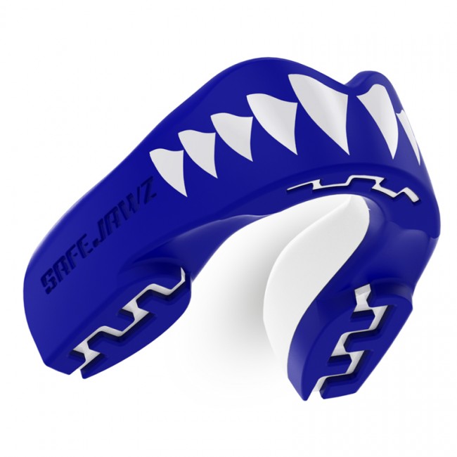 Safejawz Mundschutz Extro Serie Shark, Blau