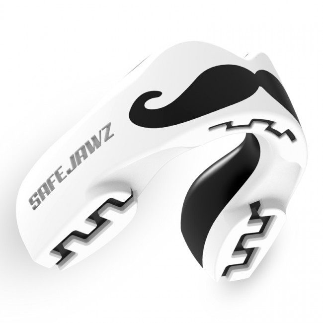 Safejawz Mouthguard Extro Serie Moustache, White