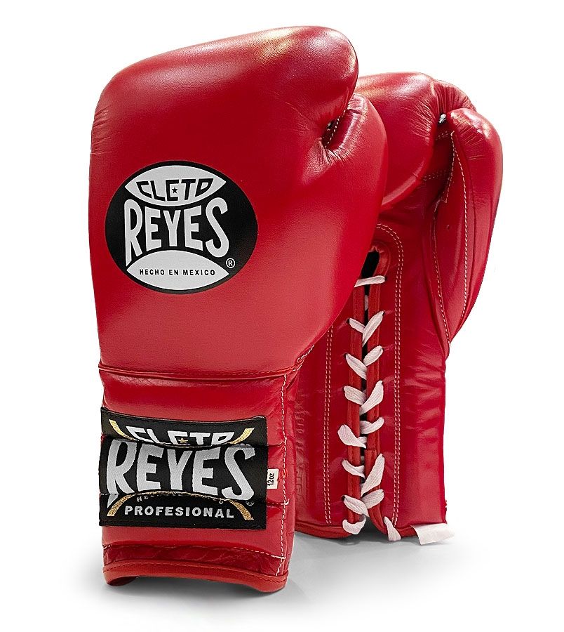 Cleto Reyes Boxhandschuhe Traditional Training mit Schnürung, Rot