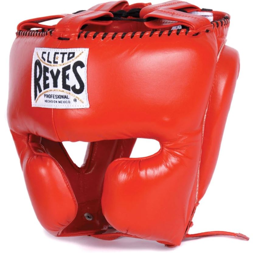 Cleto Reyes Head Guard with Cheek Protection, Red