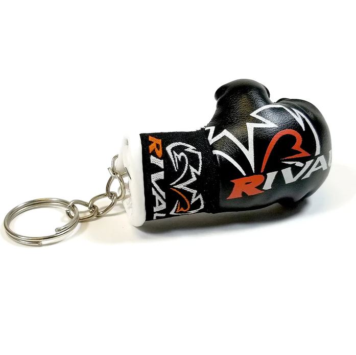 Rival Mini Boxing Glove Keyring, Black