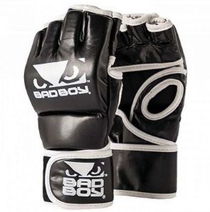 Bad Boy MMA Handschuhe ohne Daumen, Schwarz-Weiß