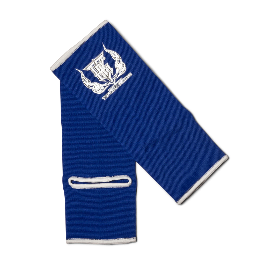 Top King Ankle Guards, Blue-White
