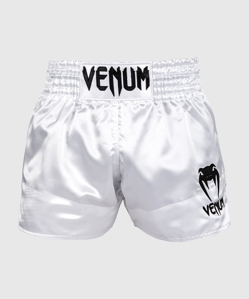 Venum Muay Thai Shorts Classic, Weiß-Schwarz