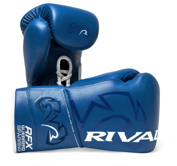Rival Boxhandschuhe RFX-Guerrero Sparring HDE-F mit Schnürung, Blau