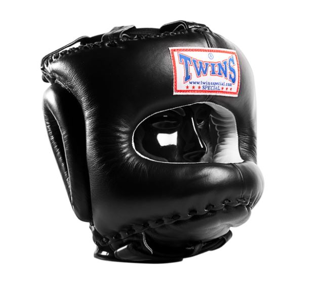 Twins Head Guard HGL-10 Leather, Black