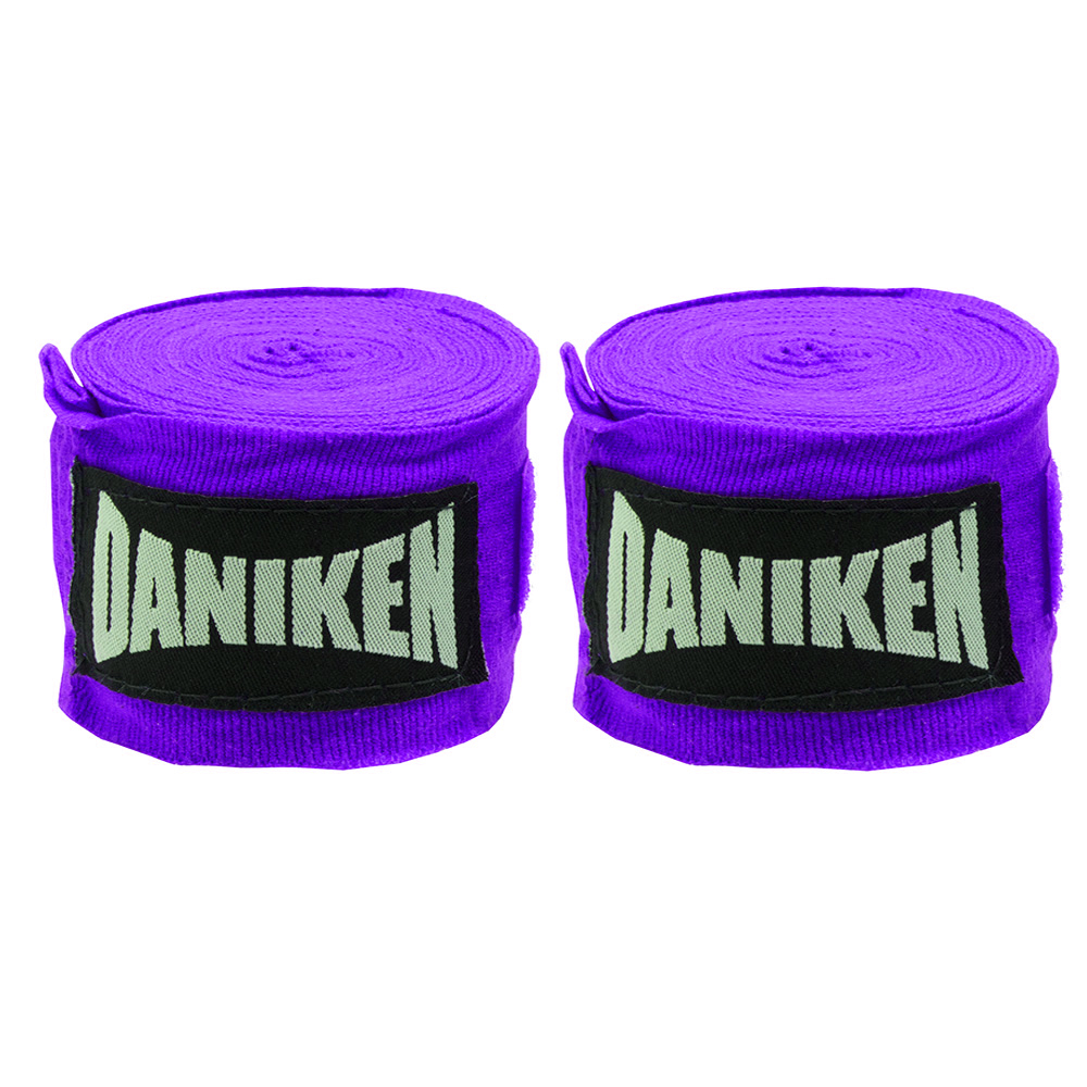 Daniken Boxbandagen 4,5m Halbelastisch, Violett