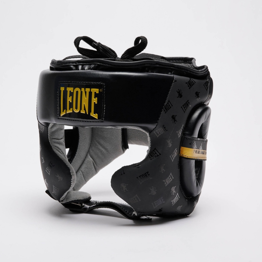 Leone Head Guard DNA Sparring, Black-Gold