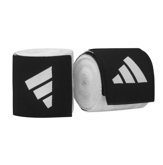 adidas Boxbandagen 3,5m Halbelastisch, Weiß