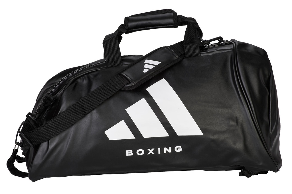 adidas Sporttasche BOXING 2in1 L PU, Schwarz-Weiss