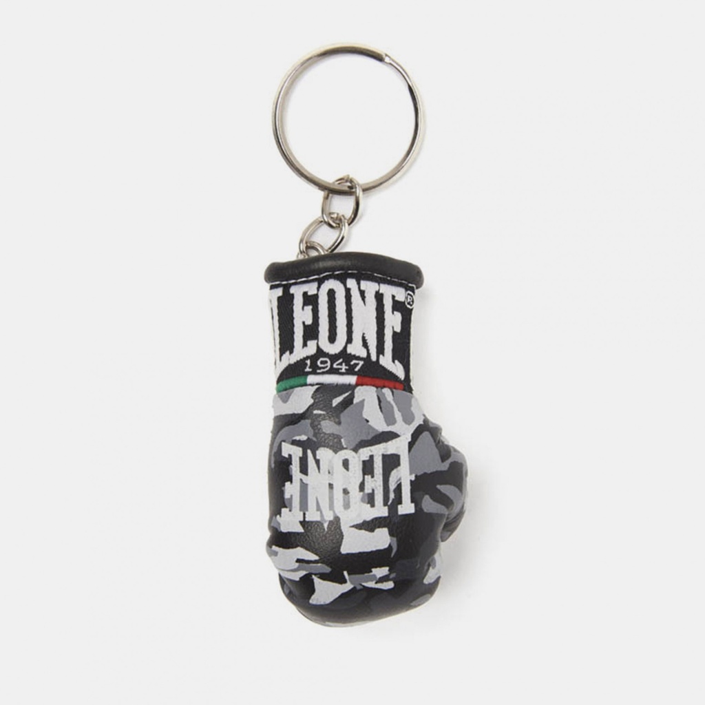 Leone Mini Boxing Glove Keyring, Grey Camo