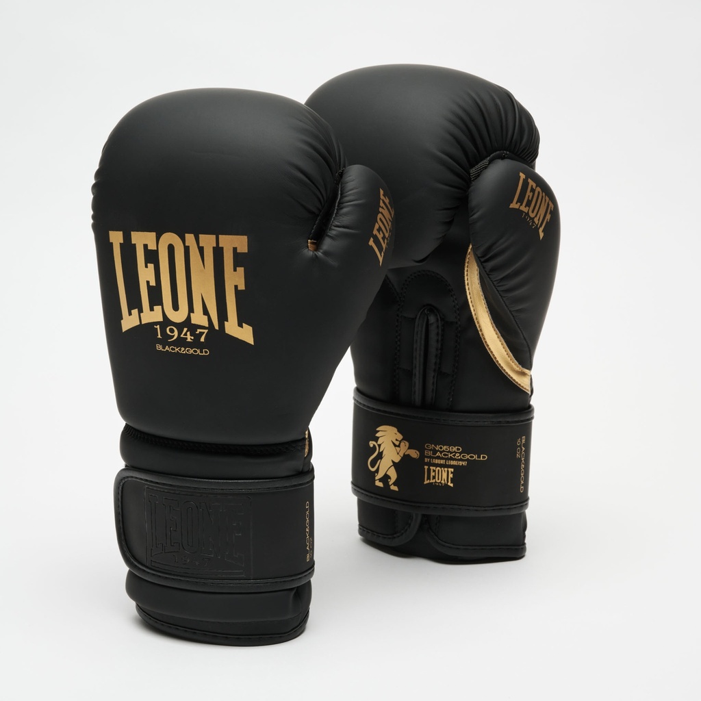 Leone Boxhandschuhe Edition, Schwarz-Gold