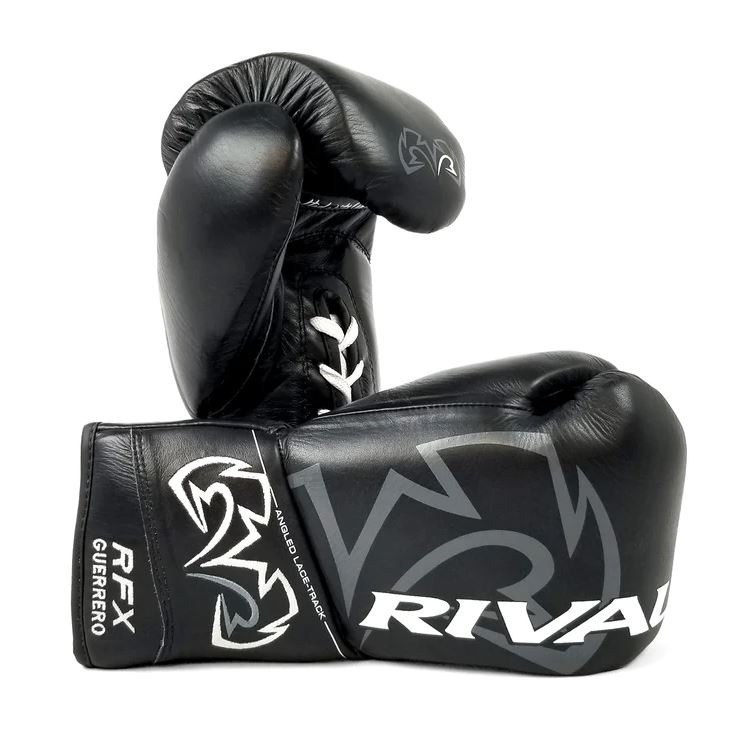 Rival Boxing Gloves RFX-Guerrero Pro Fight HDE-F Laces, Black