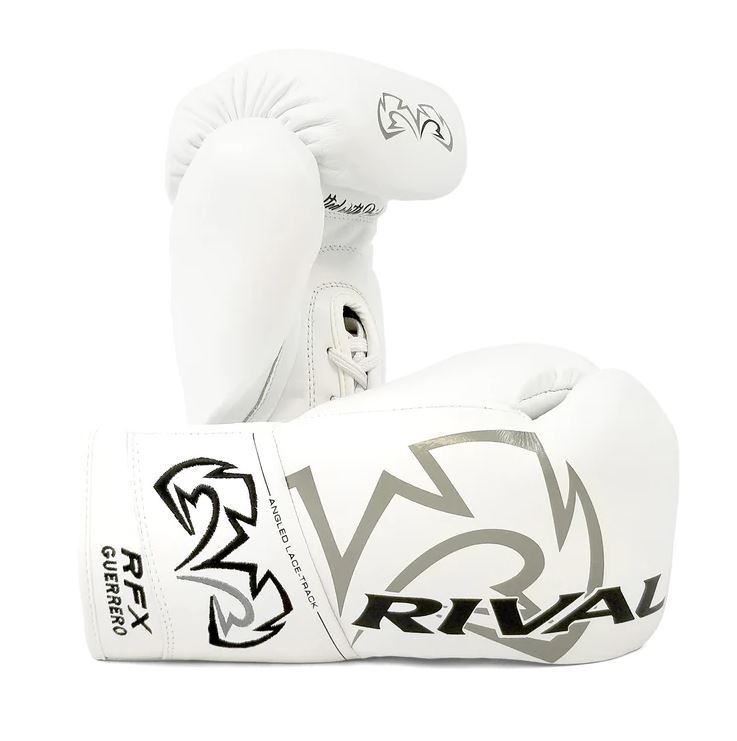 Rival Boxhandschuhe RFX-Guerrero Pro Fight HDE-F mit Schnürung, Weiß