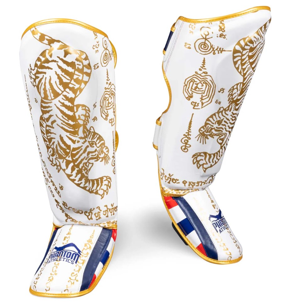 Phantom Shin Guards Muay Thai LE, White