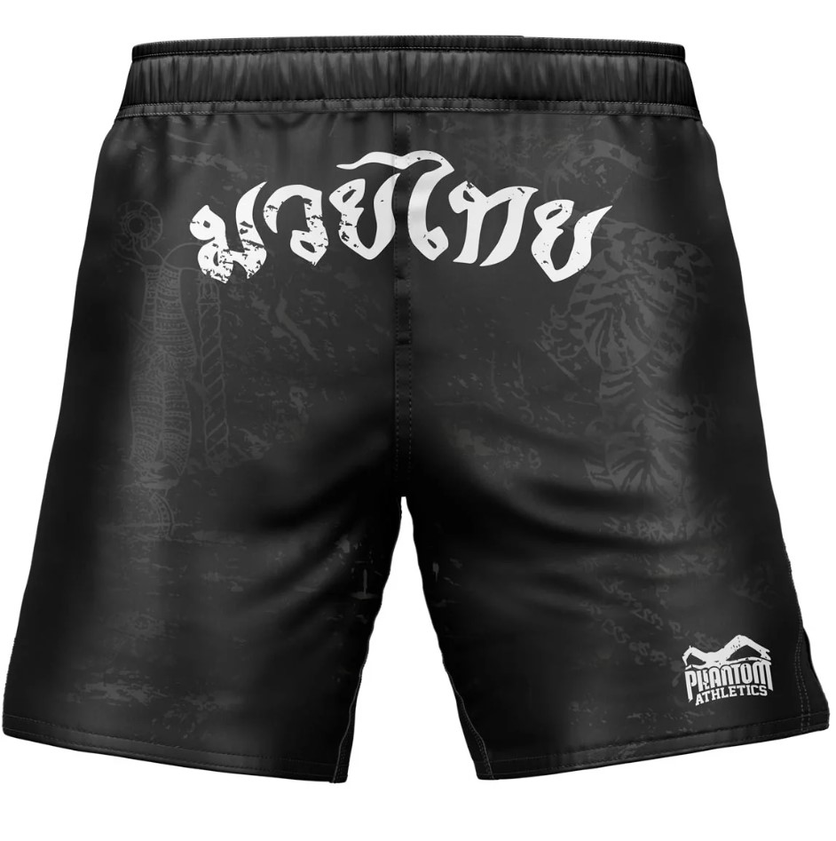 Phantom Fight Shorts Evo Muay Thai, Schwarz