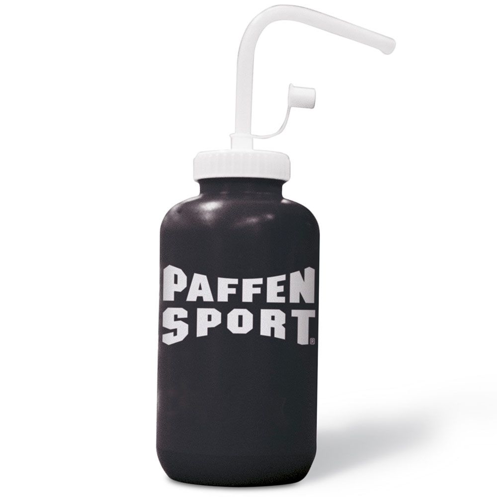 Paffen Sport Water Bottle with Straw, Black