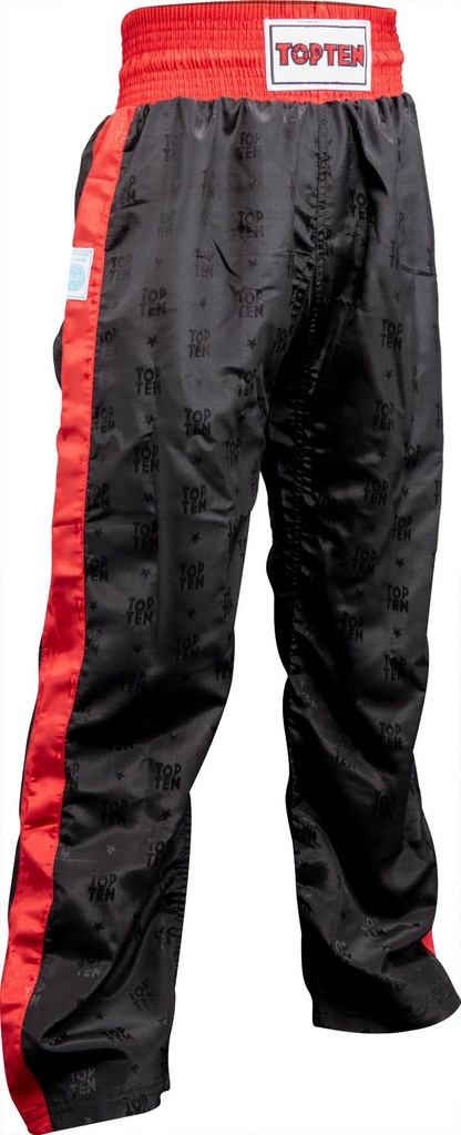 Top Ten Kickboxhose Classic, Schwarz-Rot