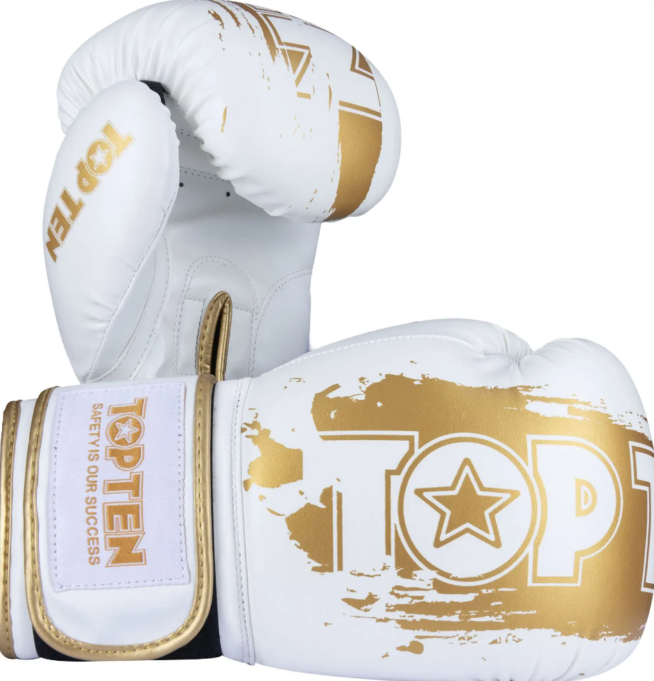 Top Ten Boxing Gloves Golden Star, White